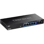 TRENDnet TEG-S327 7-Port Multi-Gig Switch, 5 x 1G RJ-45 Base-T Ports, 2 x 2.5G RJ-45 Ports, Wall Mountable, Plug &amp; Play