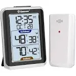 Geevon Indoor Outdoor Thermometer Wireless Digital Hygrometer Temperature Gauge with Time,200ft/60m Range Temperature