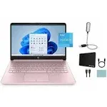 HP Stream 14" HD Laptop, Intel Celeron N4020 Processor, 4GB Ram, 64gb eMMC, Pink, Windows 11 (S Mode) with Office + Mazepoly Accessories