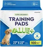 Stack Man Puppy Pads Pet Pee Pads for Dogs & Puppy Training [100-Count] Potty Pads for Dogs 22" x 22" Leak-Proof Dog Pee Pads - Quick-Dry Surface - Heavy Duty