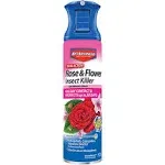 BioAdvanced 701330A Dual Action Rose & Flower Insect Killer, Bug Houseplants, Indoor & Outdoor Plants, 15.7 Ounce, Continuous Spray