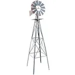 Vingli 8FT Ornamental Windmill Backyard Garden Decoration Weather Vane