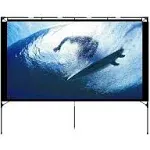 Outdoor Projector Screen - Foldable Portable Outdoor Front Movie Screen, Setup Stand,