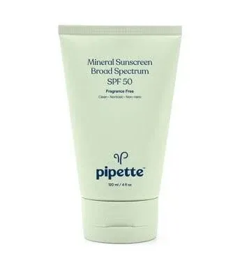 Pipette Mineral Broad Spectrum SPF 50 Sunscreen