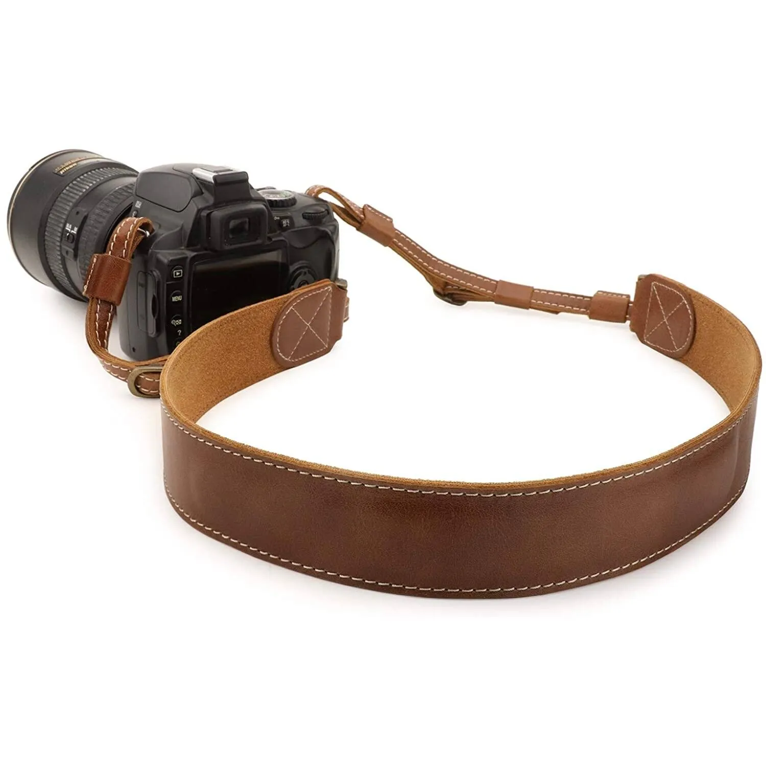 MegaGear Sierra Series Genuine Leather Shoulder or Neck Strap