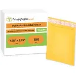 100 #DVD 7.25 x 9.75 KRAFT BUBBLE MAILERS PADDED ENVELOPES