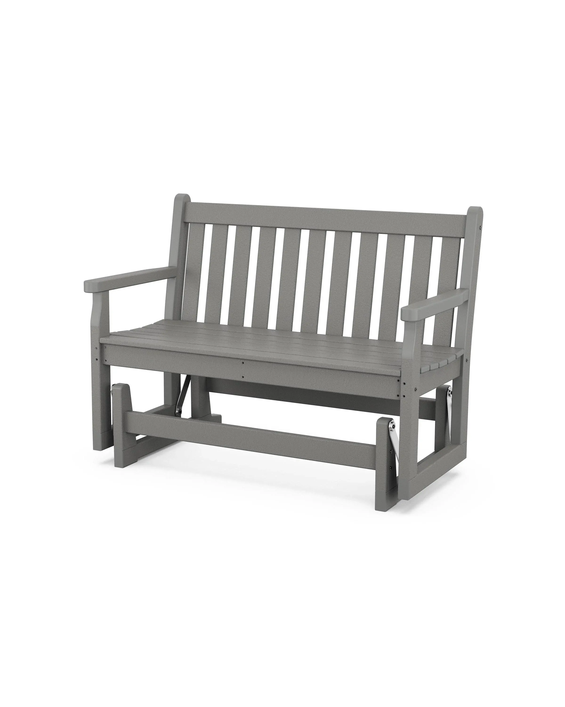 POLYWOOD Traditional 48" Garden Glider - Slate Grey