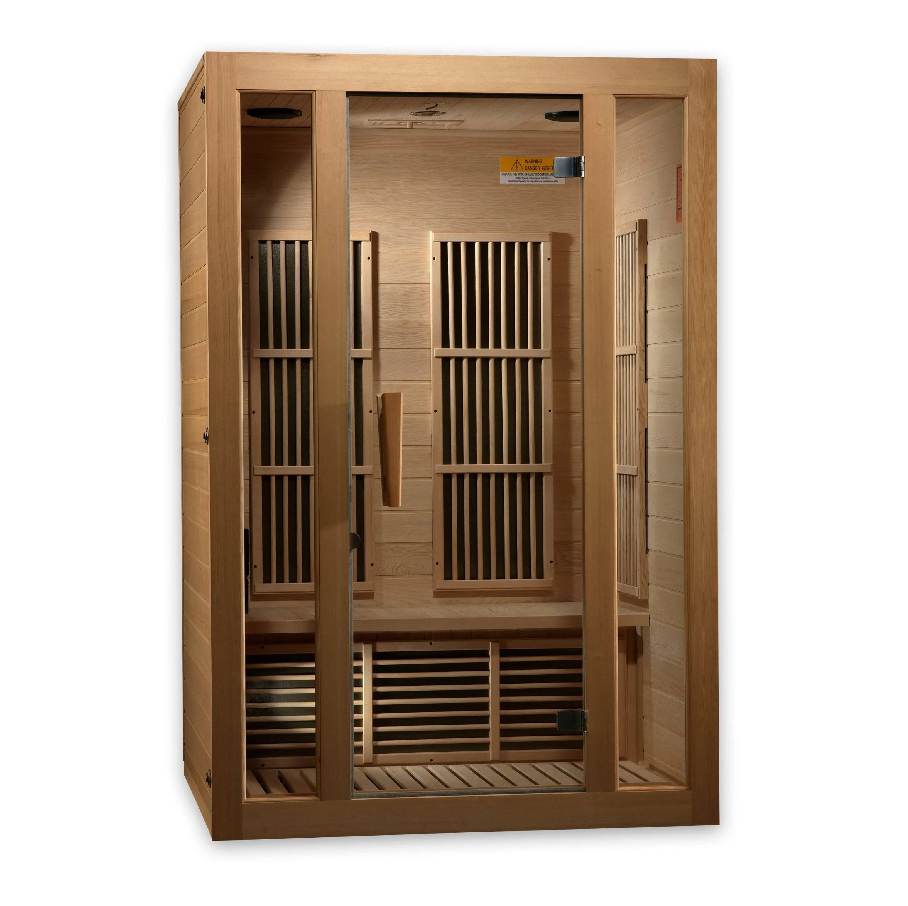 Maxxus Seattle 2 Person Low EMF Far Infrared Sauna Canadian Hemlock