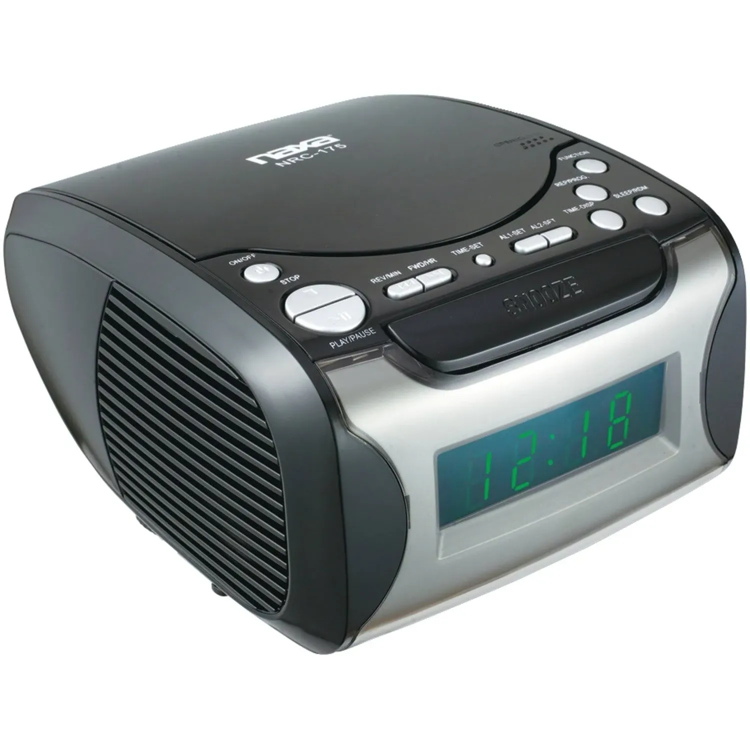 Digital Alarm Clock Radio with CD Player and USB Charge Port