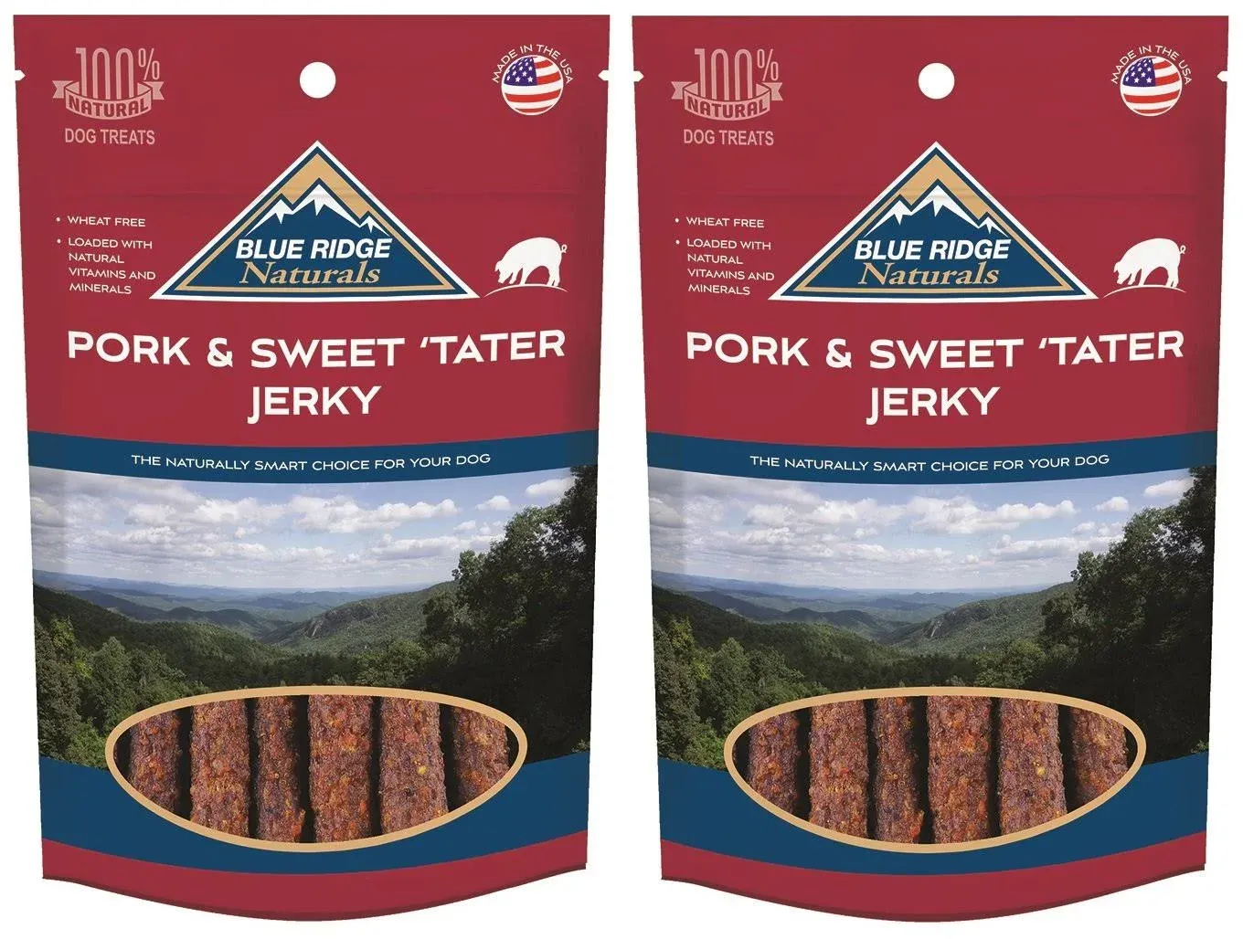 Blue Ridge Naturals (2-Pack) Pork and Sweet Potato Jerky - 12oz