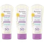 Aveeno Baby Continuous Protection Sensitive Skin Lotion Zinc Oxide Sunscreen SPF 50