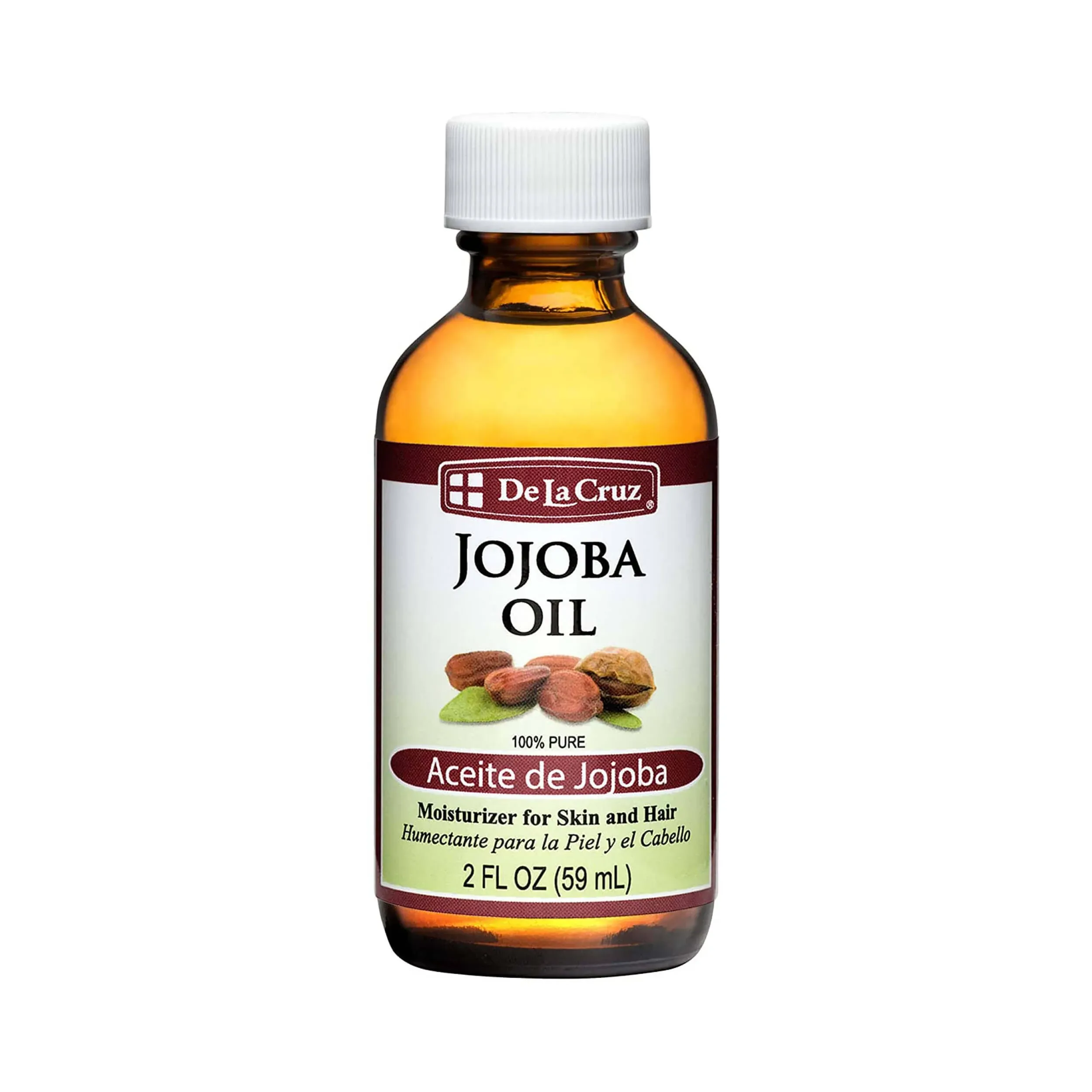 De La Cruz Pure Jojoba Oil, Expeller-Pressed, Hexane-Free, Non-GMO, 2 FL. OZ