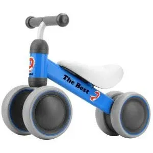  Balance Bike for 1 Year Old Girl Gifts Pre-School First Blue (the Best Dude)