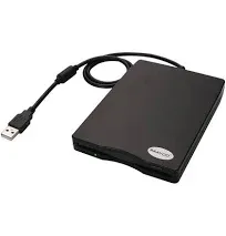 3.5" USB External Floppy Disk Drive Portable 1.44 MB FDD for PC Windows Mac No