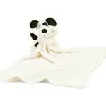 Jellycat Bashful Black & Cream Puppy Soother, 13"