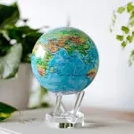 MOVA Blue Relief Map Globe