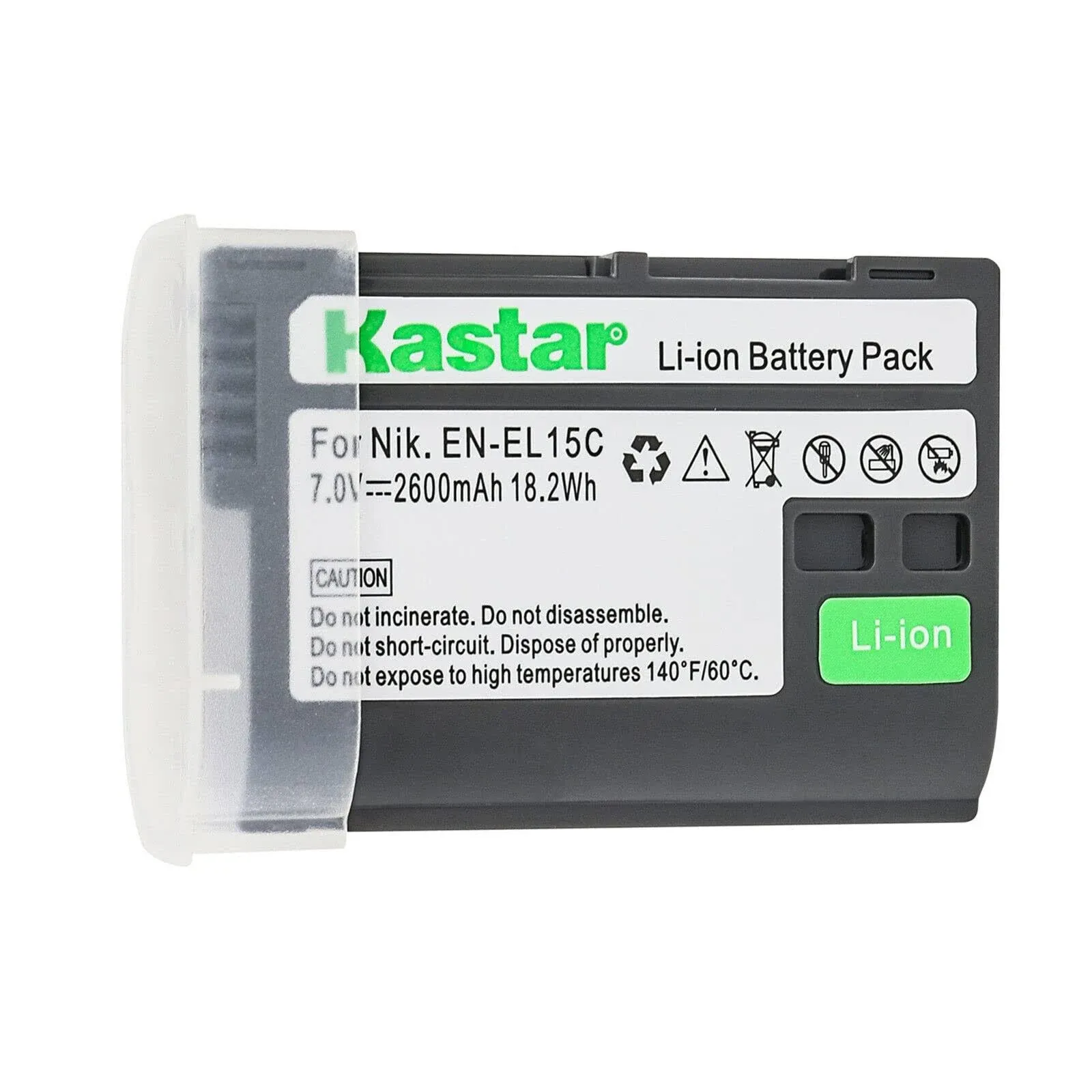 Kastar 2-Pack Battery Replacement for Nikon EN-EL15c ENEL15C EN-EL15b EN-EL15a EN-EL15 Battery, Nikon MH-25 Charger, Nikon Zf Mirrorless, Nikon Z 5 Z6 II Z7 II, Z5 Z6II Z7II, Z 8 Z8 Mirrorless Camera