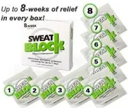 Sweatblock Antiperspirant Wipes Clinical Hyperhidrosis & Excessive Sweating