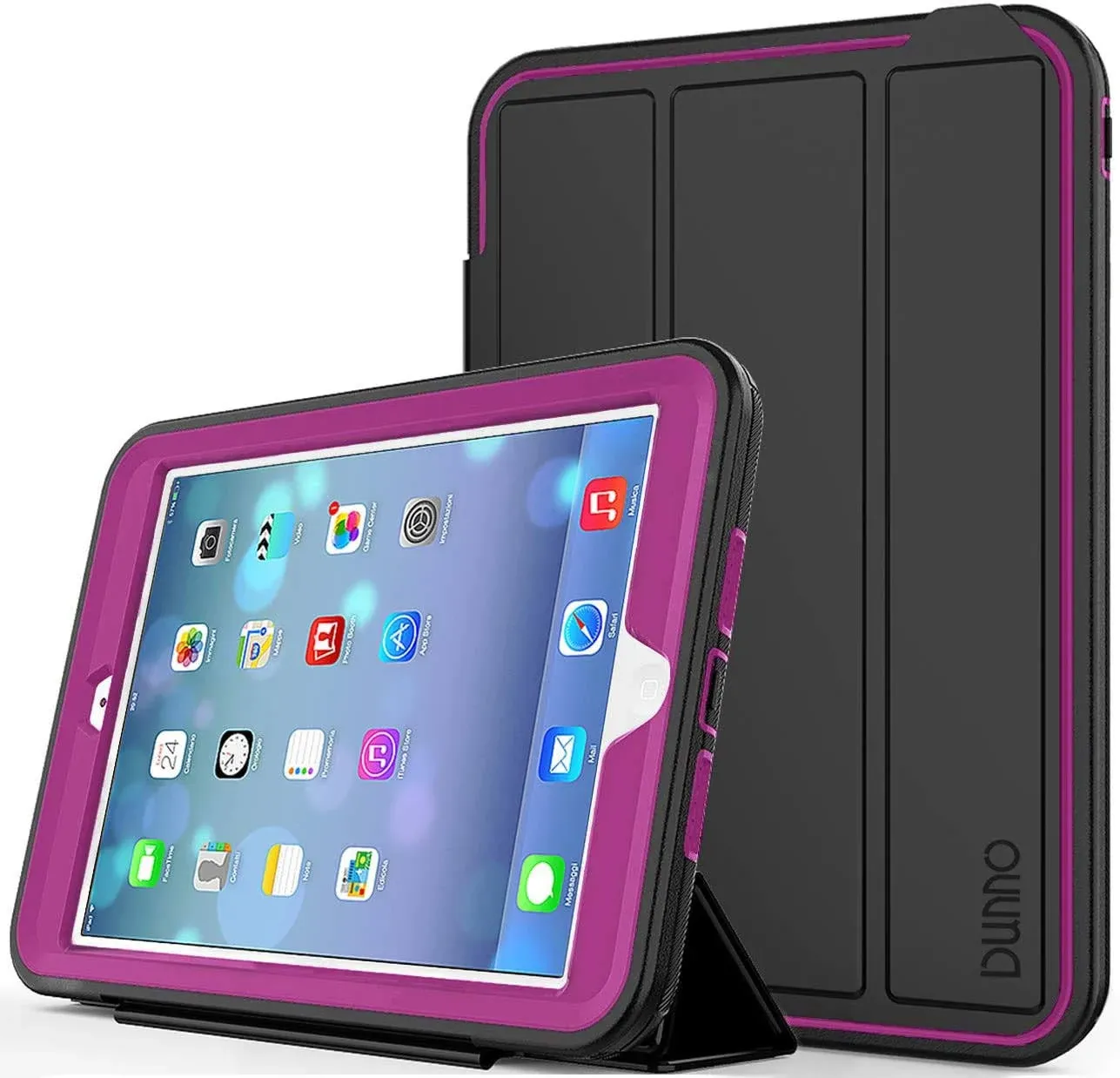 Dunno Heavy Duty Full Body Rugged Protective Case for iPad Mini 2 and iPad Mini 3