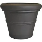 Tusco Products RR20ES Classic Rolled Rim Garden Planter, 20", Espresso