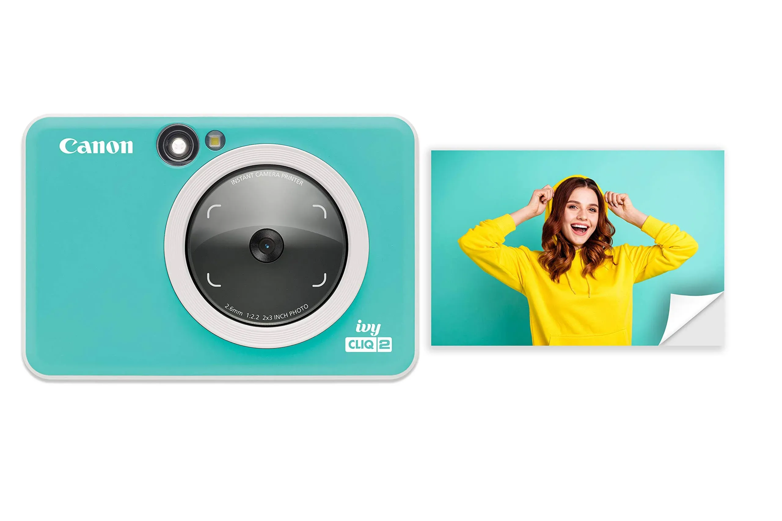 Canon - Ivy Cliq2 - Instant Camera Printer - Turquoise