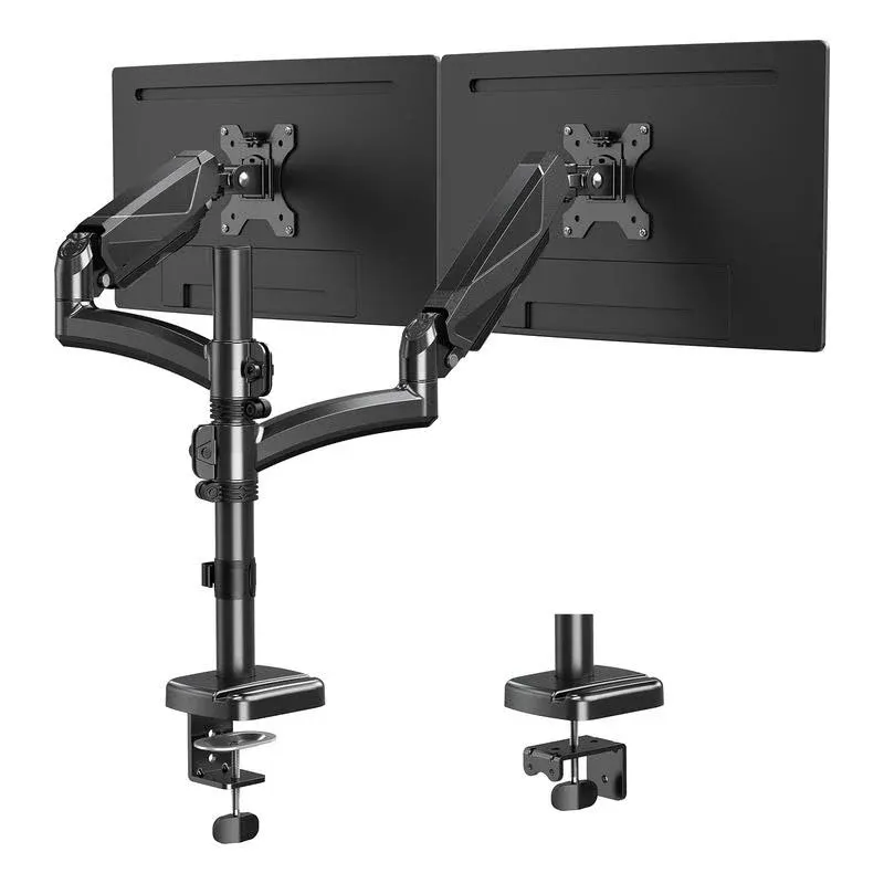 Dual Monitor Stand, Height Adjustable Monitor Desk Mount, Gas Spring Monitor ...