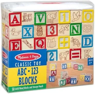 Wooden Abc/123 Blocks (Uc)