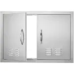 30&#034;W x 21&#034;H Double BBQ Access Door - Stainless Steel Flush Mount