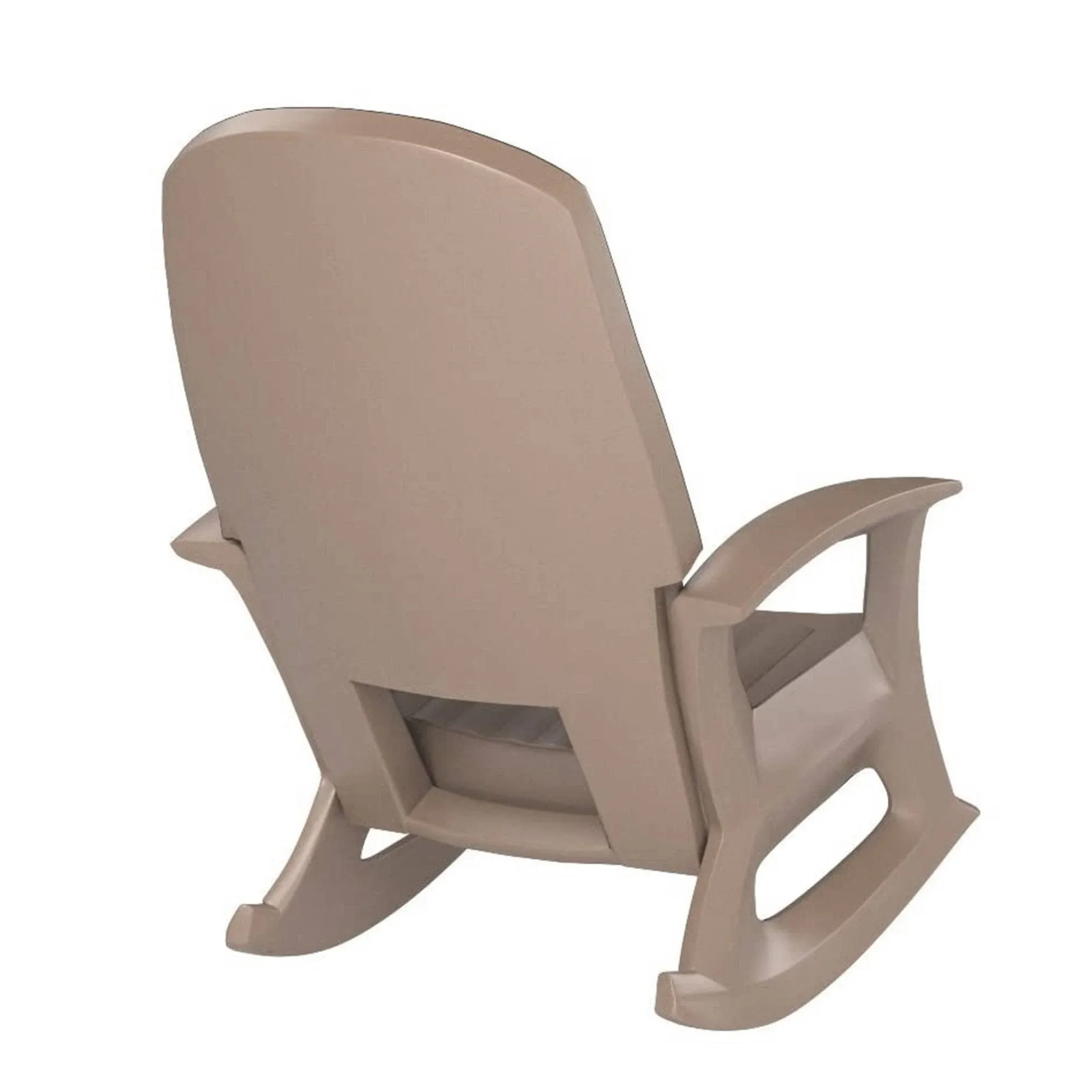 Rockaway Heavy Duty All-Weather Outdoor Rocking Chair, Taupe