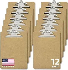 Officemate Recycled Wood Clipboards 6 Inch Clip