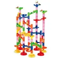 113 Pcs Marble Run Race Toy Set, Construction Building Block Maze Toy Gift (113pcs)