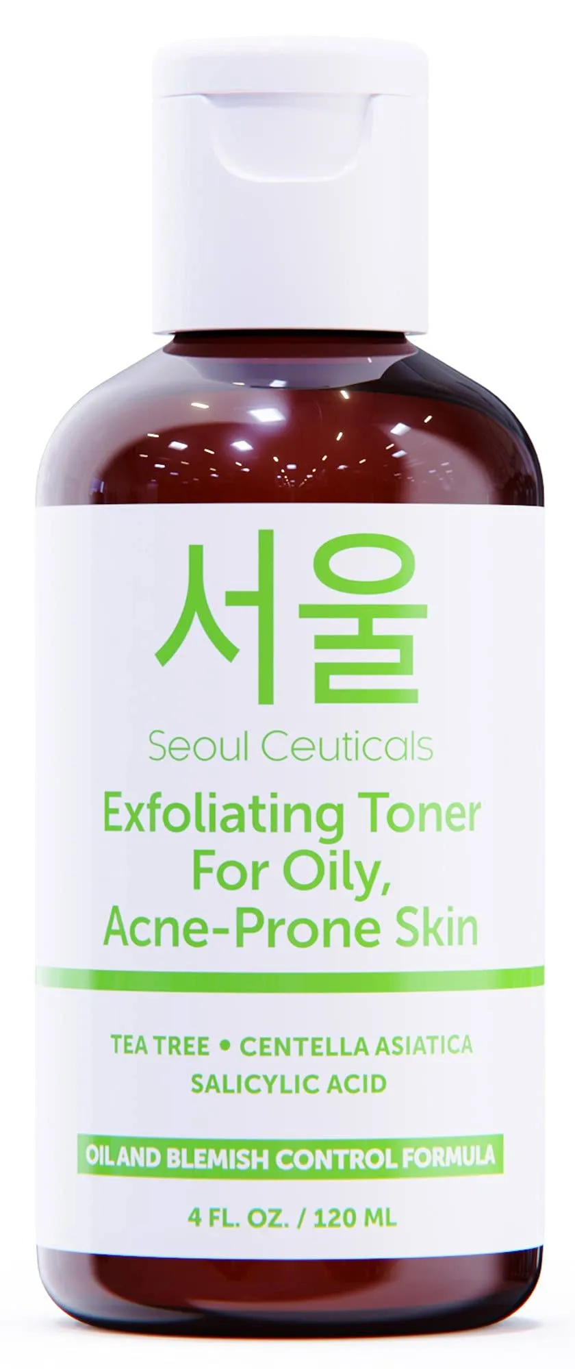 Seoul Ceuticals Korean Skincare Exfoliating Toner for Oily, Acne-Prone Skin in Clear 