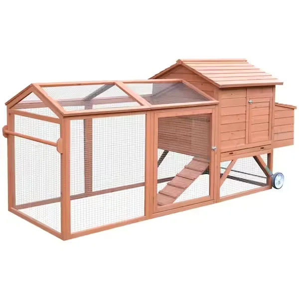 Pawhut Wooden Backyard Hen House Chicken Coop