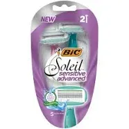 Soleil Sensitive Advanced, Disposable Razors, 2 Razors