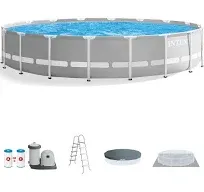 Intex 18ft x 48in Prism Frame Above Ground Pool Set