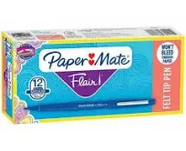 Paper Mate Flair Medium Felt Tip 4-pkg-black