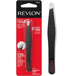 Revlon Slant Tip Expert Tweezer, Black