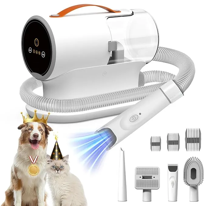 AirRobo Dog Grooming Vacuum Dog Grooming Kit,12000Pa Strong Pet Grooming Vacuum For Dogs