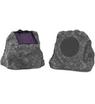 Wireless Bluetooth Solar Rock Speakers for Outdoor Sound Bliss - Pair