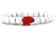 Fahlo The Elephant Expedition Bracelet White Howlite