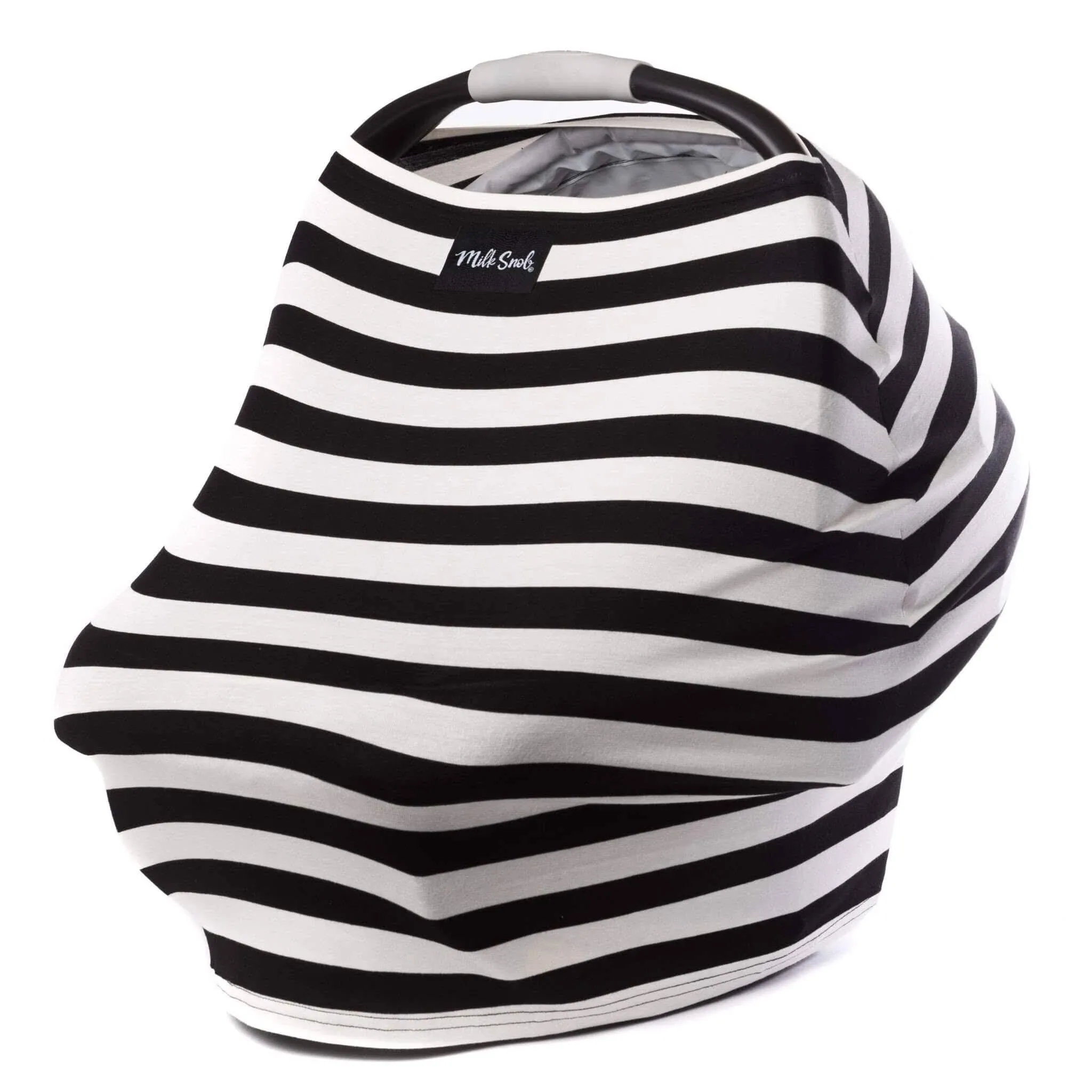 Milk Snob Black and White Signature Stripe Nursing Cover