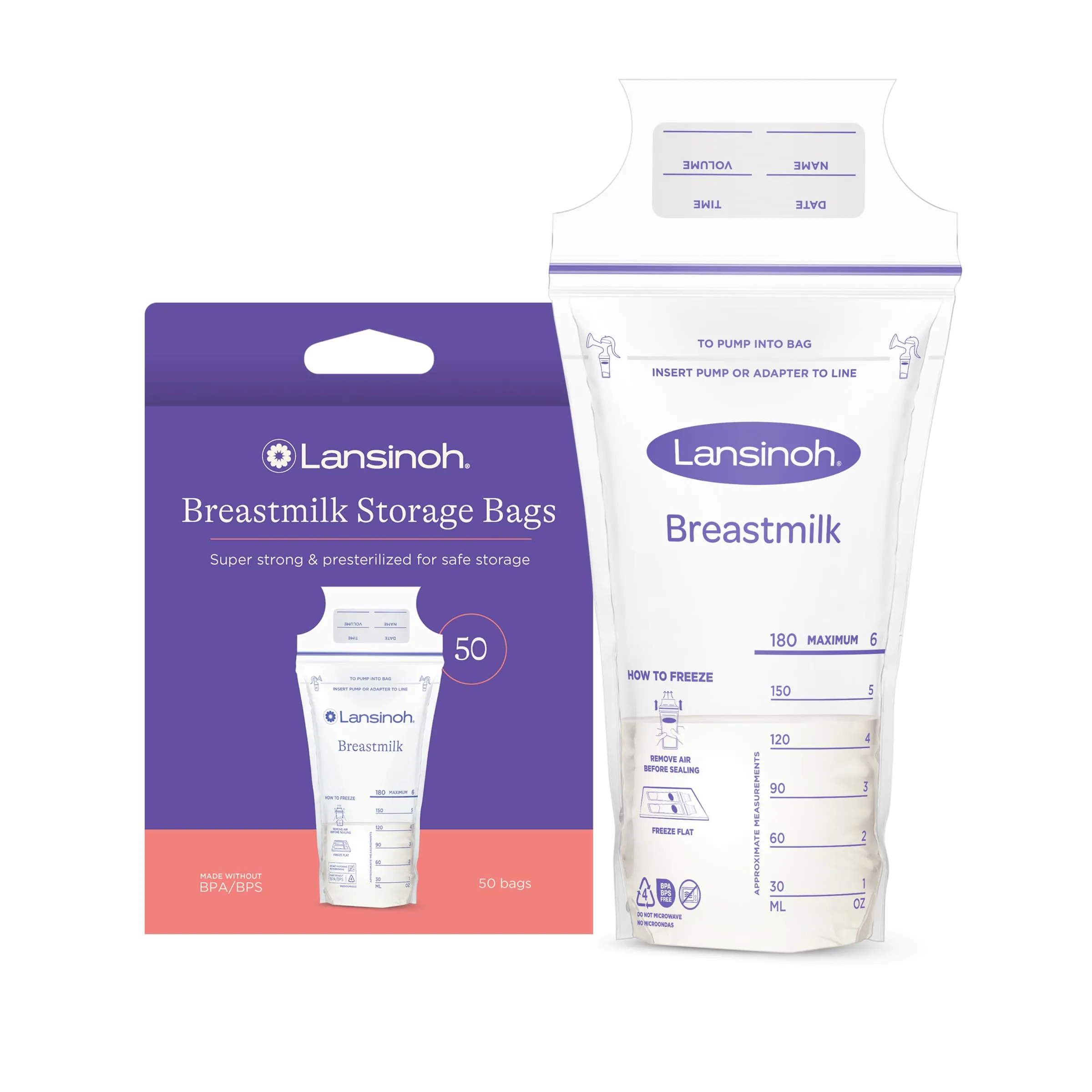 Lansinoh Breastmilk Storage Bags 50