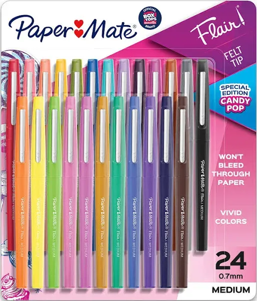 Paper Mate Flair Point Guard Felt Tip Marker Pens