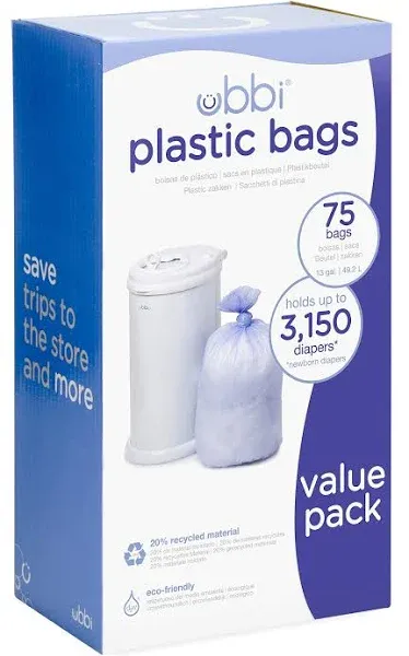 UBBI Plastic Nappy Refill Bags