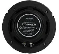 Sony XS-MP1611B 6.5 inch Dual Cone Marine Speakers (Black)