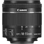 CANON Camera Lens EF-S 18-55mm F4-5.6 IS STM for APS-C Black [Canon EF / Zoom Lens]