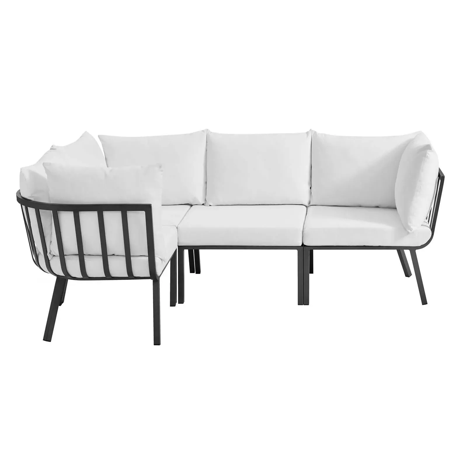 Modway - Riverside 4 Piece Outdoor Patio Aluminum Sectional - EEI-3794