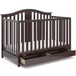 Graco Solano 4 in 1 Convertible Crib with Drawer Espresso