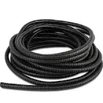 Black 20&#039; 13MM 1/2&#034; Split Loom Wire Flexible Tubing Conduit Hose Car Audio Sales