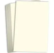 Hamilco White Cardstock Thick Paper 8 1/2 x 11" Heavy Weight 120 lb Cover Card Stock - 50 Pack